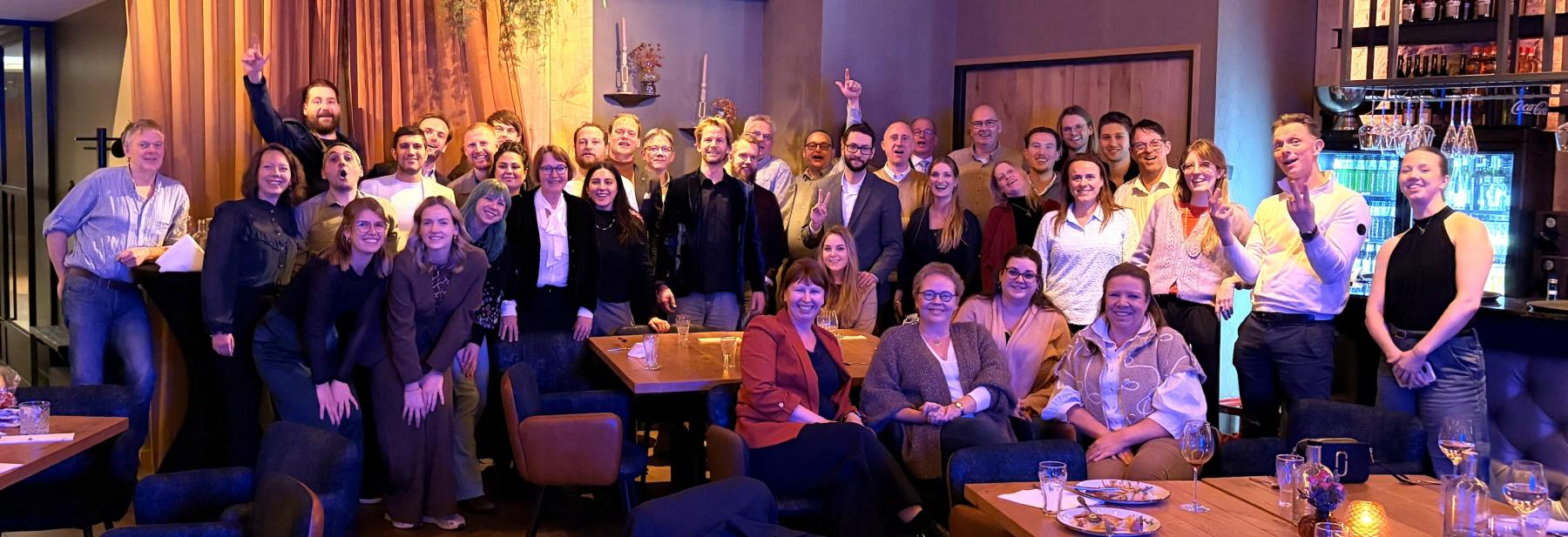 Nieuwjaarsdiner Curious Inc met partners