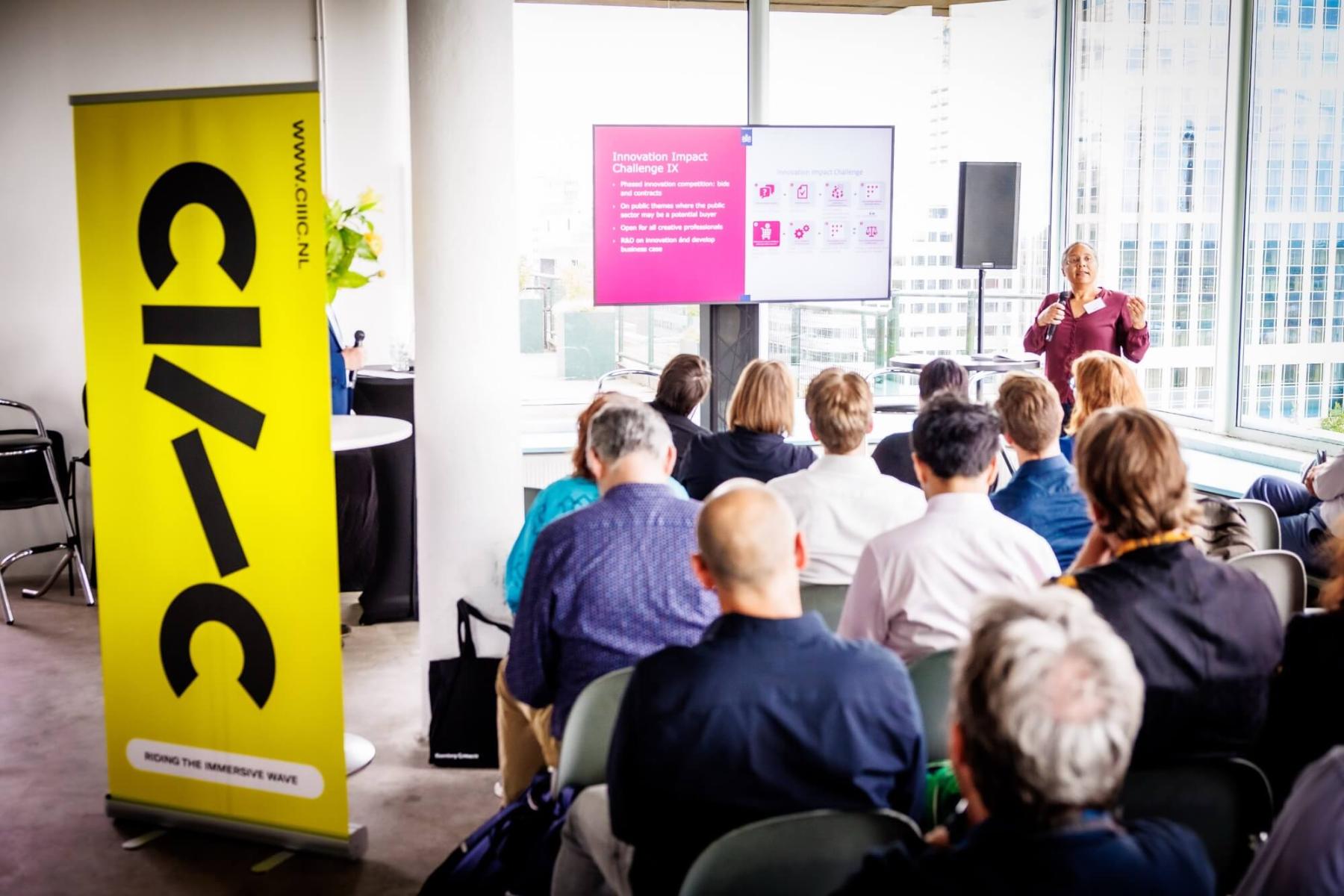 Een bijeenkomst over de Innovation Impact Challenge tijdens de jaarlijkse CIIIC Meeutp